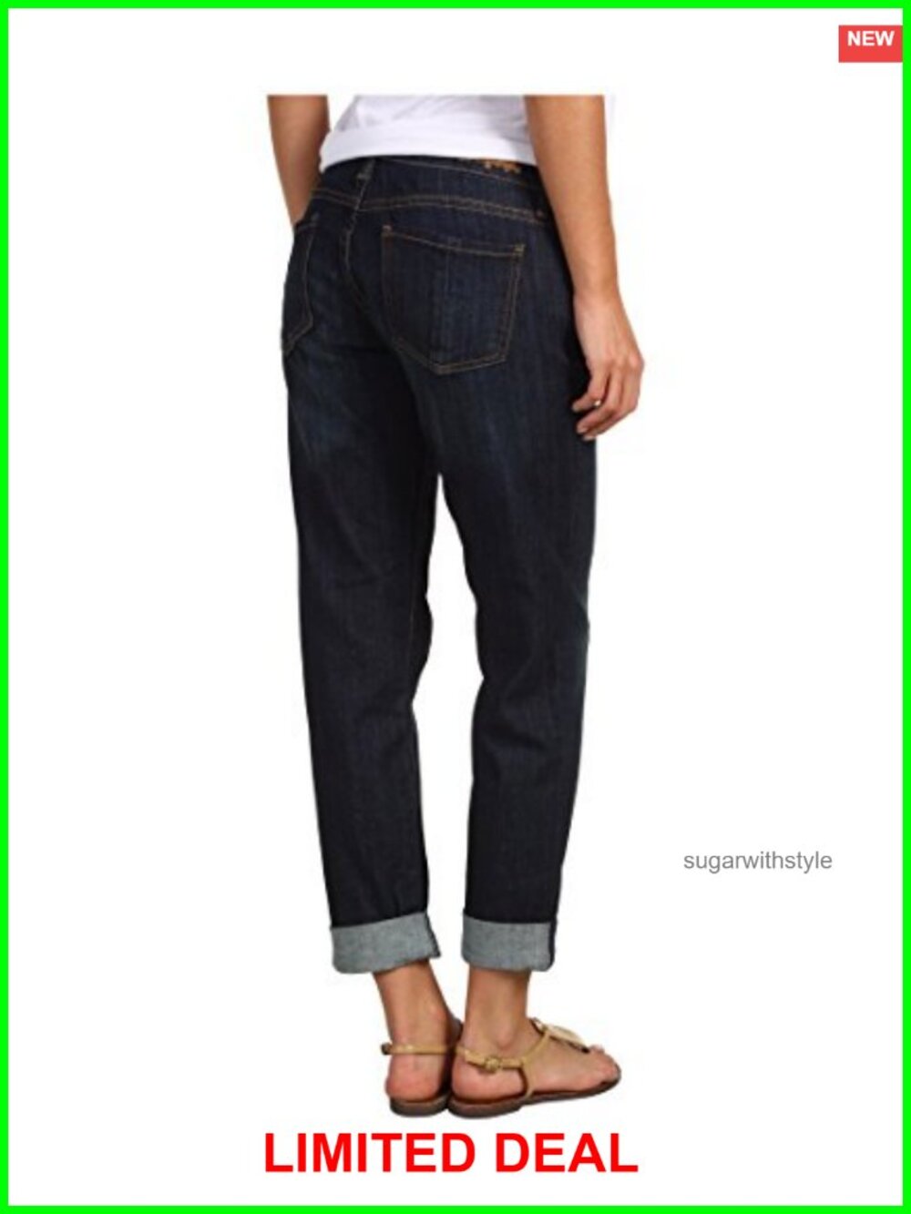 KUT from the Kloth Catherine Boyfriend Jeans Relaxed Straight Mid Rise Cotton
